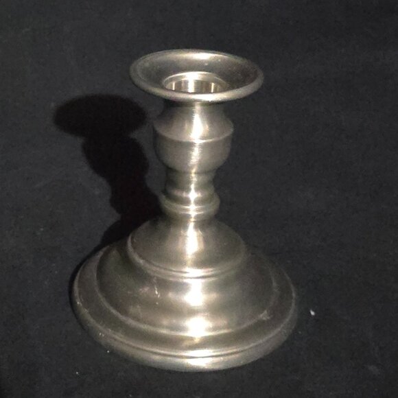 RARE! Vtg Old Saybrook Pewter Candlestick Holder / Oil Lamp - Complete - Picture 6 of 9